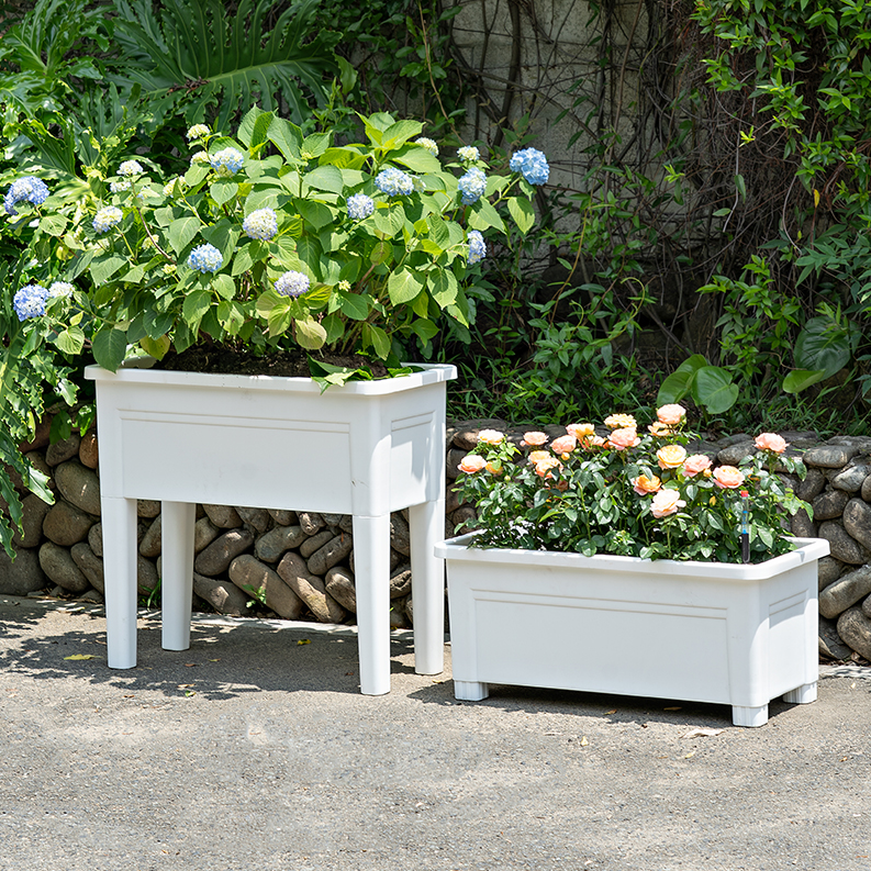 CP-75 circular floor standing export flowerpot, baked paint automatic watering, rental plastic flowerpot